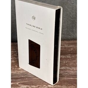 ESV Thinline Bible Trutone Charcoal Crown Edition Holy Bible English Standard V
